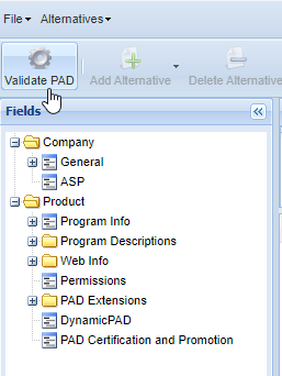 Validate pad